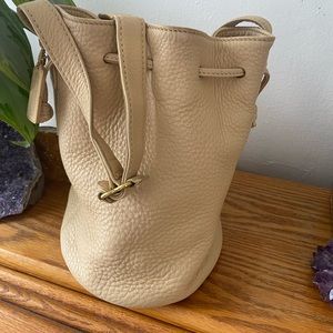 Vintage Coach Sonoma Bucket Bag in Cream